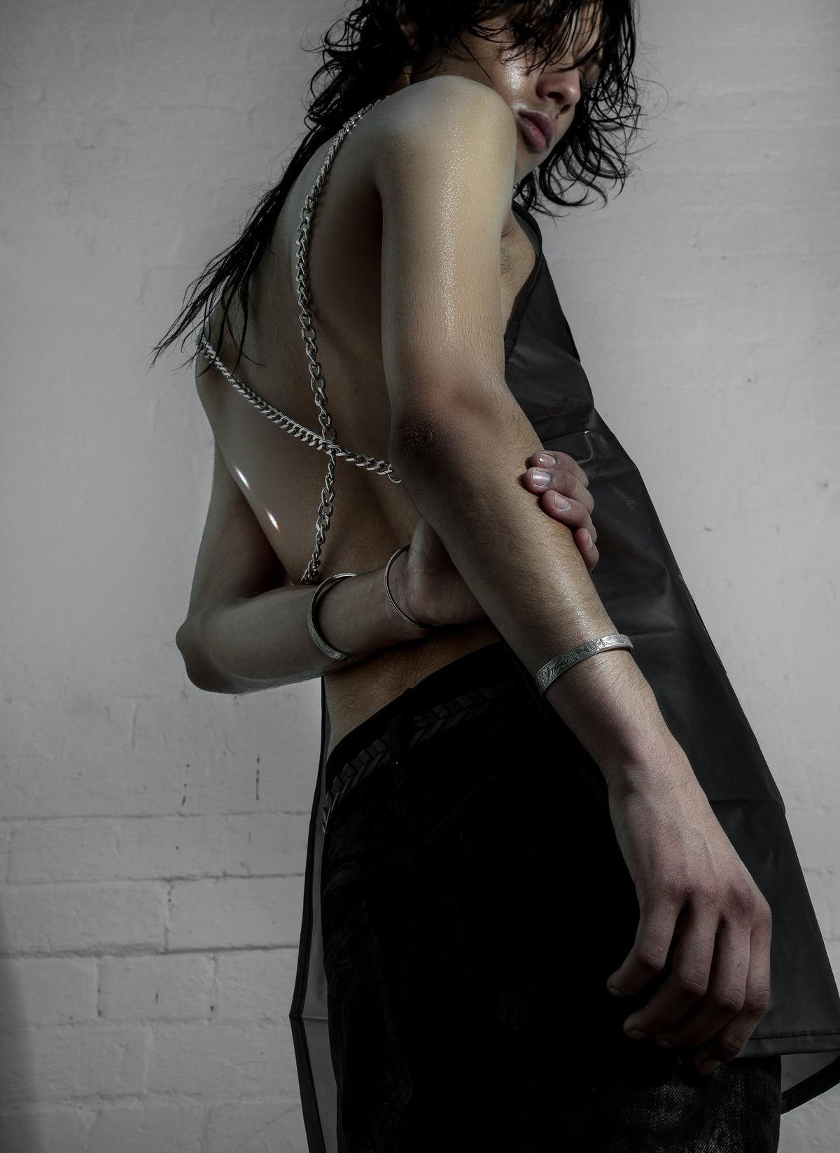 apron hairdressers no stain waterproof uniform chain