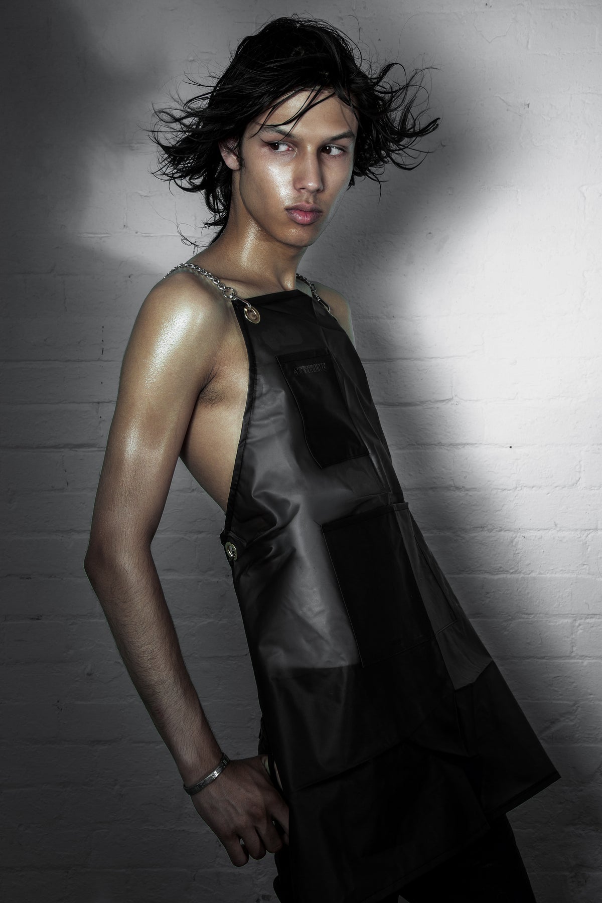 apron hairdressers no stain waterproof uniform chain